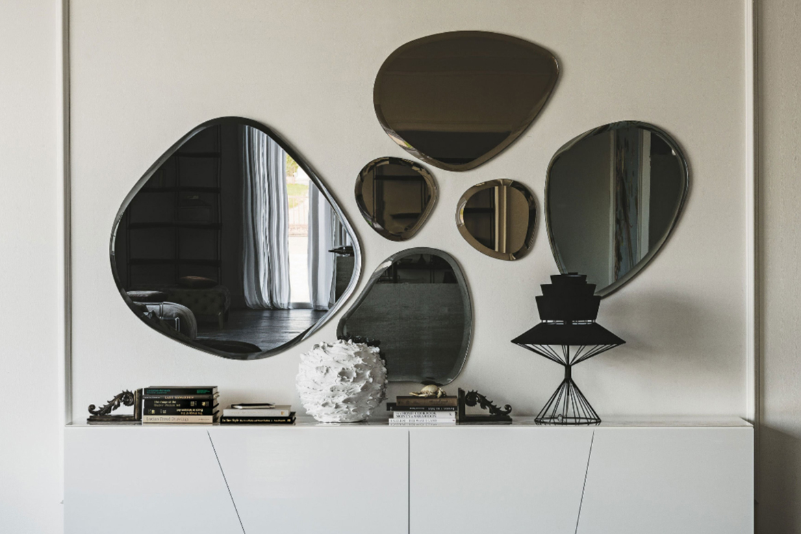 Modern luxury interior design Singapore - Hawaii Mirror D by Cattelan Italia